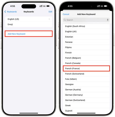 how to type in different languages on iphone