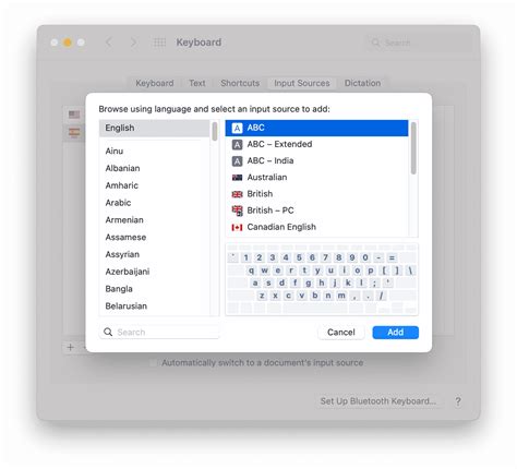 how to type in different languages on mac