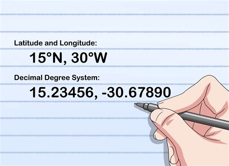 how to type latitude and longitude