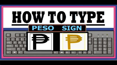 how to type peso sign in word