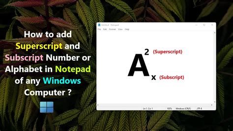 how to type subscript in keyboard windows 11