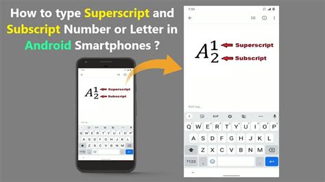 how to type subscript on samsung keyboard