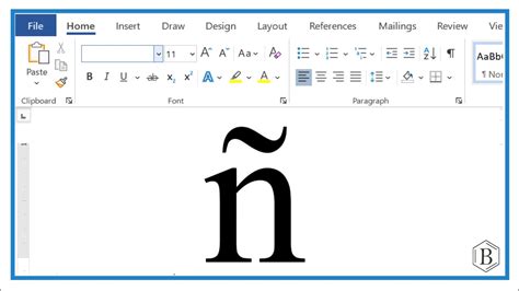 How To Type Tilde N In Word