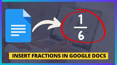how to type vertical fractions in google docs