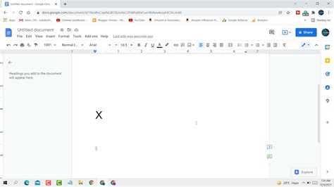 how to type x squared on google docs
