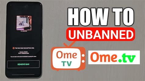 how to unban yourself from ome.tv