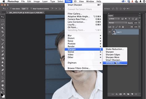 how to unblur a picture in photoshop
