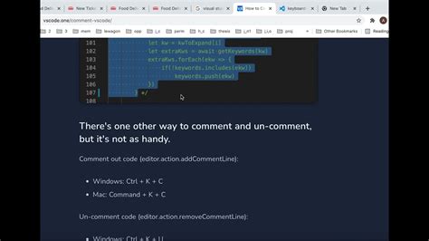 how to uncomment multiple lines in vs code python