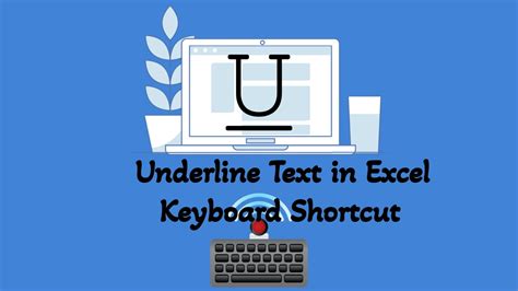 how to underline in excel shortcut