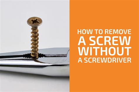 How To Undo A Small Screw Without Screwdriver