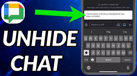 how to unhide chat in google pay
