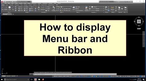 how to unhide menu bar in autocad