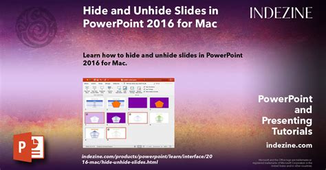 How To Unhide Slides In Powerpoint Mac