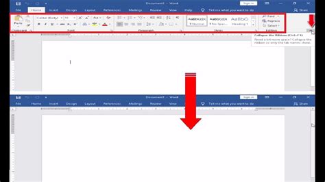 how to unhide toolbar in word