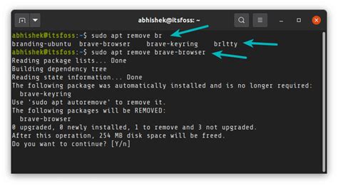 how to uninstall app in linux using terminal