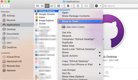 how to uninstall github desktop on mac