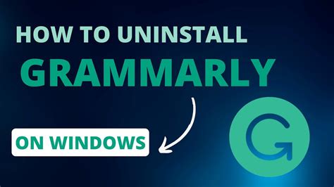 how to uninstall grammarly from my computer
