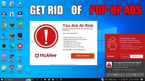 how to uninstall mcafee pop up ads