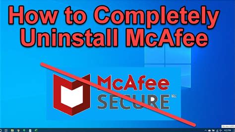 how to uninstall on mcafee