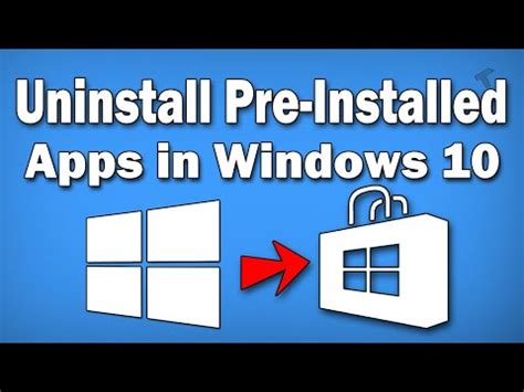 how to uninstall preinstalled apps in windows 10 using powershell