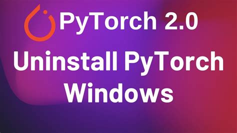 how to uninstall pytorch