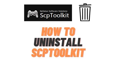 how to uninstall scptoolkit completely
