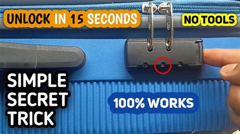 how to unlock bag lock code