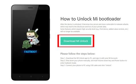 how to unlock bootloader xiaomi with pc