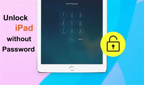 how to unlock disabled ipad without passcode
