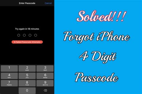 how to unlock iphone 4 digit passcode