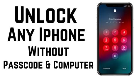 how to unlock iphone screen lock without passcode