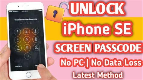 how to unlock iphone se without passcode with computer