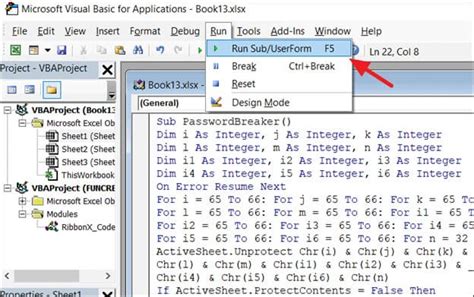 how to unlock password protected vba code in excel