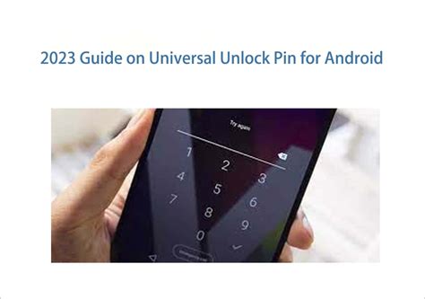 How To Unlock Pin Code On Android Tablet