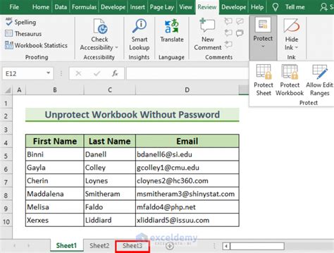 how to unprotect excel workbook without password using vba
