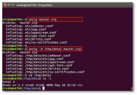 How To Unzip A File With Linux