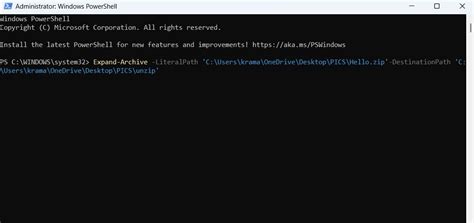 How To Unzip File From Windows Command Line