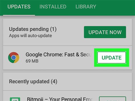 how to update chrome browser in mobile