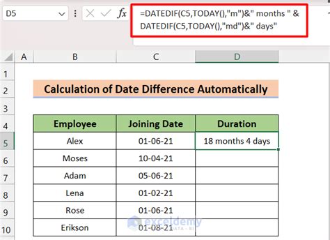 how to update current date in excel automatically