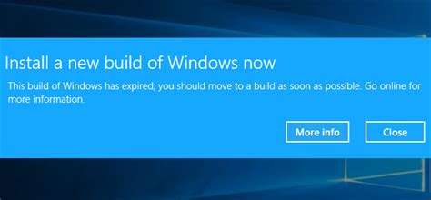 how to update expired windows 10