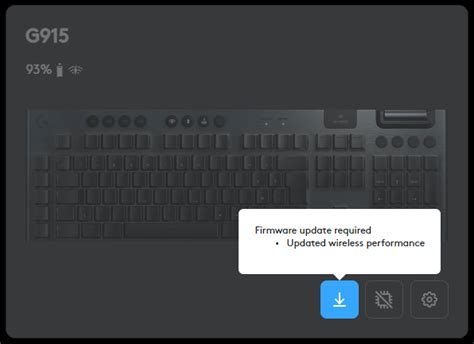 how to update g915 firmware