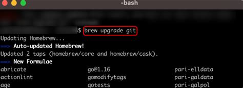 how to update git on mac