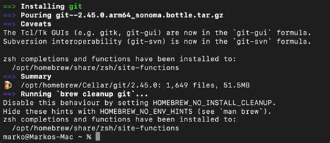 how to update git on mac without brew