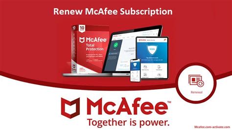 how to update my mcafee subscription