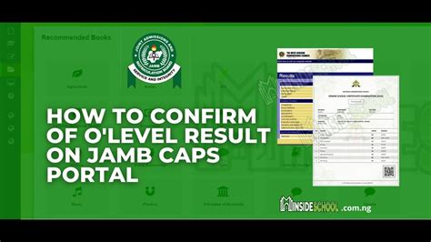 how to update o'level result on jamb portal