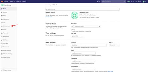 how to update personal access token gitlab command line