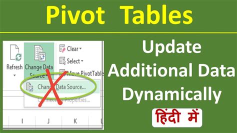 How To Update Pivot Table When Data Changes