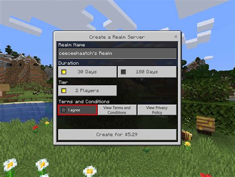 how to update realms on minecraft