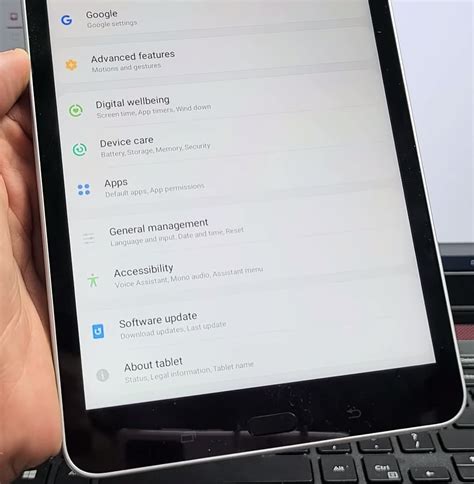 how to update tablet to android 8