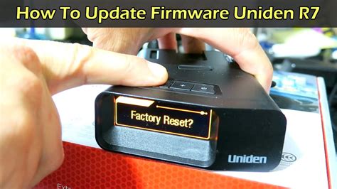 how to update uniden radar detector